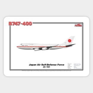 Boeing B747-400 - Japan Air Self-Defense Force (Art Print) Sticker